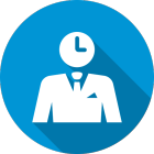 Logotipo del curso de administración efectiva del tiempo